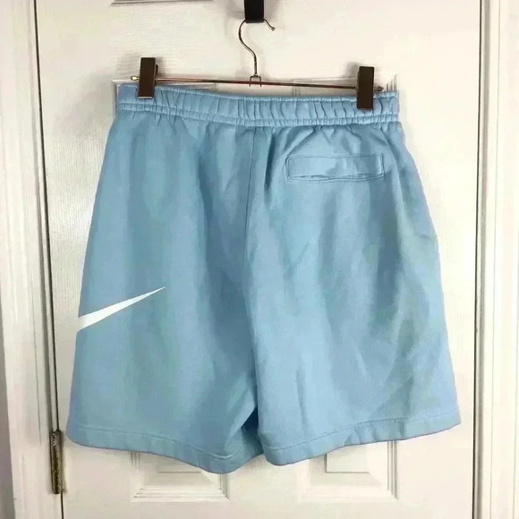 Nike BV2721-499 Men's Blue Chill & White Cotton Sportswear Club Shorts Size L - Picture 2 of 4